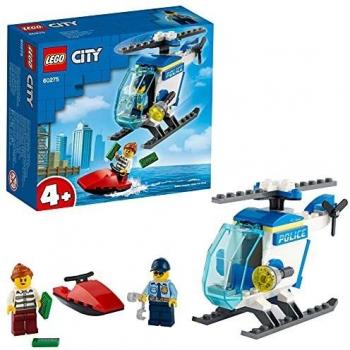 LEGO 60275 City Police Helicopter Toy with Officer and Crook Minifigures, Gift Idea for Boys and Girls 4 Plus Years Old
