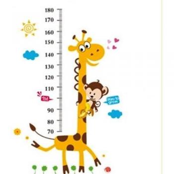 samber altura Gráfico pegatinas de pared jirafa monkery para kindergarden decoración