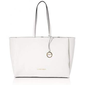 Calvin Klein - Sided Shopper W/Laptop Sleeve, Organizadores de bolso Mujer, Blanco