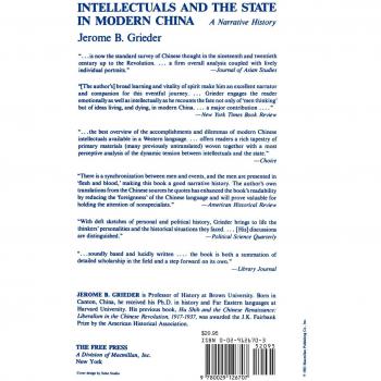 Historia Narrativa de Intelectuales y el Estado en la China Moderna - Tapa Blanda por Jerome B. Grieder