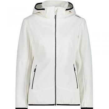 Chaqueta Softshell para mujer Campagnolo 32A0456-A001 con capucha y cremallera color blanco