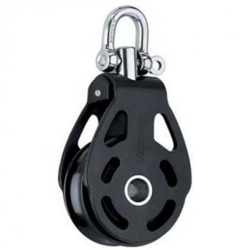 Harken Polea 75 mm ESP Plateado con emerillón, polea simple