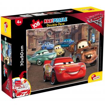 Puzzle Doble Cara Maxi Cars 3 Racer - 108 Piezas - Lisciani