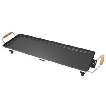 Plancha eléctrica Little Balance 1800W - Superficie de cocción 70x23cm - Antiadherente sin PFAS - Mangos de madera