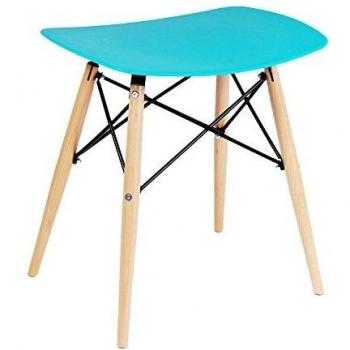 SuperStudio Creta Wood - Taburete, color azul