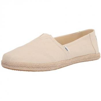 TOMS Women's Cream Alpargata Rope Slip-On Loafers, Size 4 UK