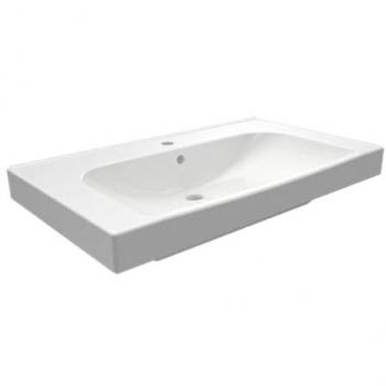 Consola de cerámica LINPH 81 x 46 cm modelo LC28 blanca