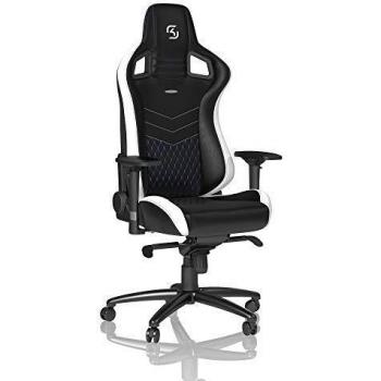 noblechairs Epic Silla de Gaming - Silla de Oficina - Silla de Escritorio - Reclinable a 135 ° - Cuero Sintético PU - 120 kg - Diseño de Asiento de Carreras - Edición SK Gaming