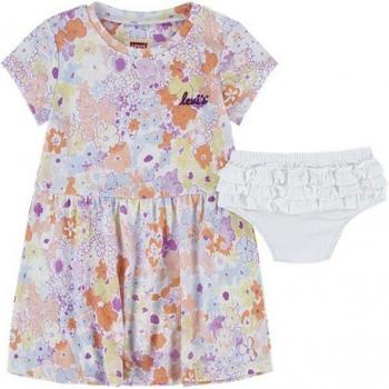 Levi's - Vestido de bebé niña manga corta rosa