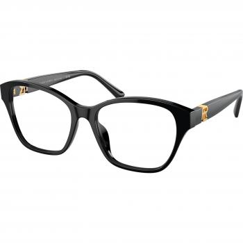 Ralph Lauren RL 6236U (5001) Women's Eyeglasses - Black Frame, Size 53, Blue Light Block Available