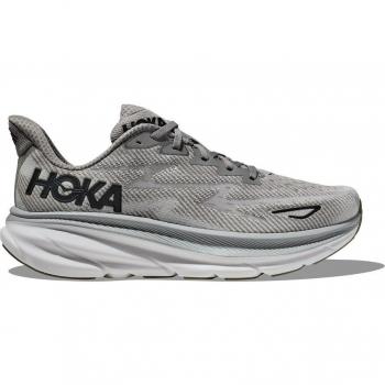Hoka Clifton 9 Men's Casual Running Shoes - Gray/Harbor Mist, Size 9