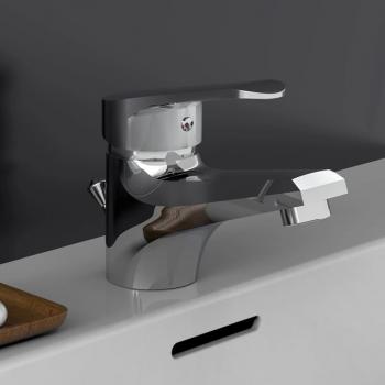 Grifo mezclador de lavabo Schütte TESSA cromado plateado