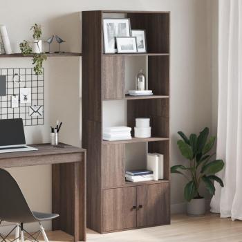 Estantería Librería Roble Marrón 70x36x189 cm Madera Multicapa e Ingeniería