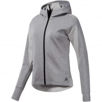 Reebok Os Cotton FZ Hoodie Sudadera, Mujer, brgrin, XS