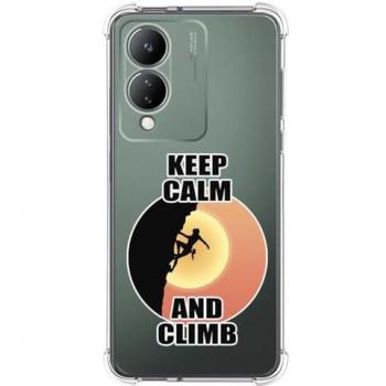 Funda Silicona Antigolpes Mujer Escalada para Vivo Y17s con Dibujos