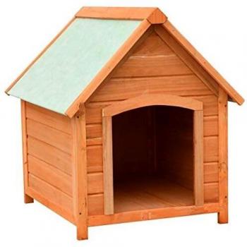 Solid Pine & Fir Wood Dog House 28.3x33.5x32.3