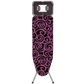 Rolser K-TRES - Tabla de planchar, spirals, color malva