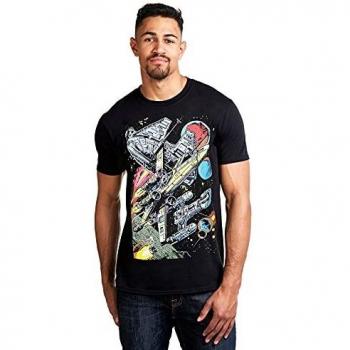 Star Wars Falcon Battle Camiseta, Negro