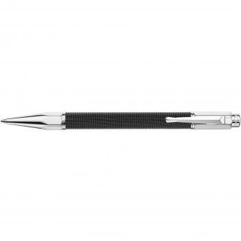 boligrafo caran d-ache varius ivanhoe cota de malla acero negro placado rodio con estuche punta media
