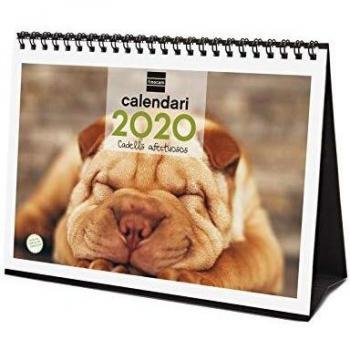 Finocam - Calendario de sobremesa 2020 Imágenes Cachorros catalán