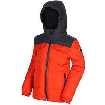 Regatta Pasco - Chaqueta reflectante con aislamiento para niños, Unisex niños, Chaquetas acolchadas, RKN086 33LC09, Naranja oxidado, M