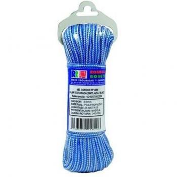 Ronets - Cordon Ppm Alma Textil 4Mm Vde/Blanco 15M