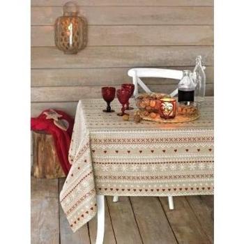 Mantel Antimanchas Navideño ZERMATT 50%algodón 50%poliéster con protección de resina y Teflón de Dupont