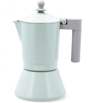 Cafetera Ozon Quid 6 Tazas Aluminio Fundido Verde Apto Vitrocerámica, Apto Inducción, Apto Eléctrico, Apto Gas