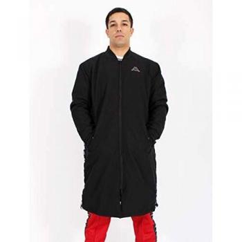 Kappa Men's Black/White Anoy Zip-Through Jacket Size L
