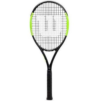 Wilson Raqueta de tenis, Blade Feel Team 103, Jugador de tenis recreativo o júnior en transición, Compuesto de fibra de vidrio y aluminio, Negro/lima, WR018910U2