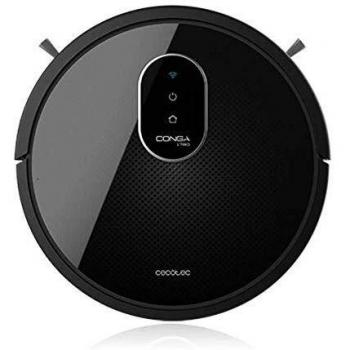 Cecotec Robot aspirador y fregasuelos Conga 1790 Vital, iTech Gyro, Friega, Aspira y Barre a la vez, 2100 Pa, App con mapa, Limpieza ordenada del recorrido, Cepillo para mascotas, Alexa & Google Assit