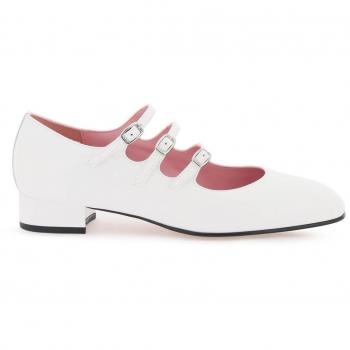Carel Ariana Patent Leather Mary Jane Pumps - White, Size 9 US (39 EU)