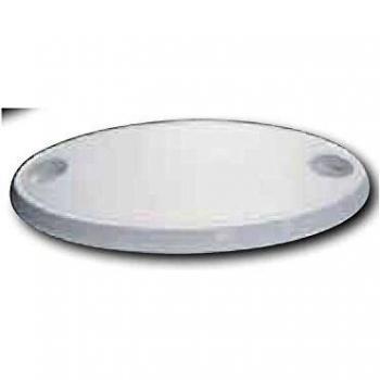 Nuova Rade Table ovale en ASA, 76X45X4cm, Couleur Blanche