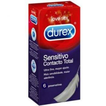 DUREX CONDOMS DUREX SENSITIVO CONTACTO TOTAL 6 UDS
