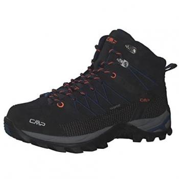 CMP Rigel Mid WP Botas de Senderismo Hombre, Azul Marino/Naranja, Talla 41 EU
