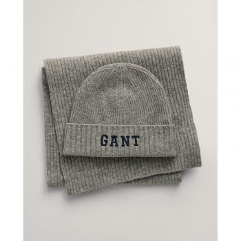 GANT Set de regalo de gorro y bufanda para hombre, 2 piezas