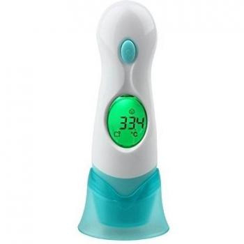 GoldFox Premium Termómetro infrarrojo tera de múltiples funciones del bebé digital para la temperatura en el oído de la frente con Funciones del reloj