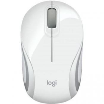 Logitech M187 Wireless Mini Mouse (White)