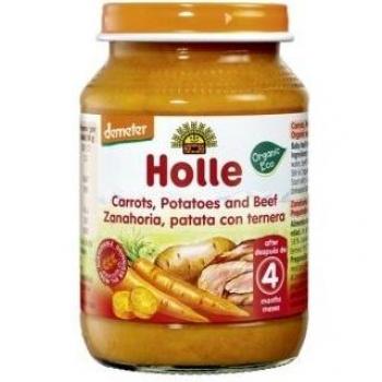 Holle Zanahoria, Patata y Ternera Eco +4M