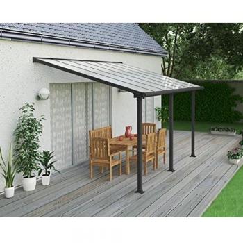 Pérgola Adosada de Aluminio y Policarbonato Olympia 3x3.05m Blanca - Palram