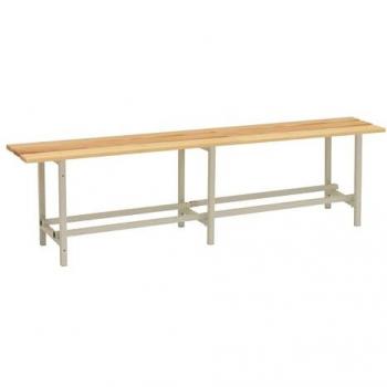 Banco de Vestuario Desmontable Simon Rack Madera 150x47,5x32 cm Gris
