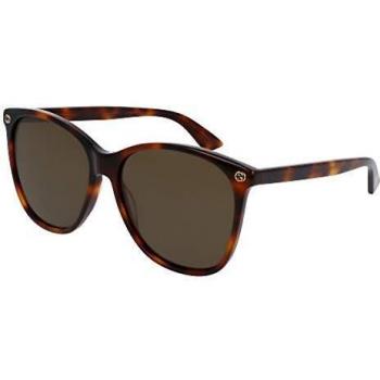 Gucci Men's GG0024S-002 Sunglasses, Havana, 58.0