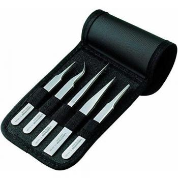 Juego de Pinzas Antimagnéticas Lindstrom 9855 SS, AA, 2A, 4, 7A - 5 Piezas