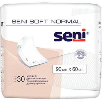 Seni Soft Normal - Empapadores Absorbentes 90x60cm, 30 Unidades, Capacidad de Absorción 1600ml