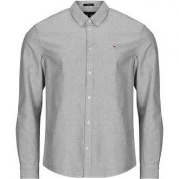 Tommy Jeans Regular Fit Oxford Shirt with Logo Embossing