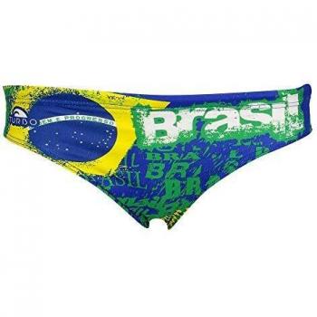 Bañador Slip Turbo Feliz Brasil