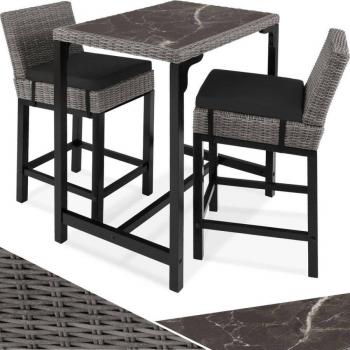 Tectake - Mesa de bar Kerry 120 x 40 x 100,5 cm, mesa alta delgada con diseño industrial minimalista, tableros de MDF estables con recubrimiento protector de melamina, estructura de acero sólida