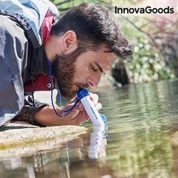InnovaGoods IG114499 Purificador de Agua Portátil, Blanco, Talla Única