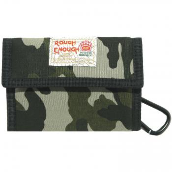 Monedero Casual Clásico de Tela de Rough Enough., camouflage
