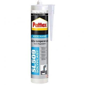 Silicona a.temp.sl509 1533675 300ml negr de 12 unidades